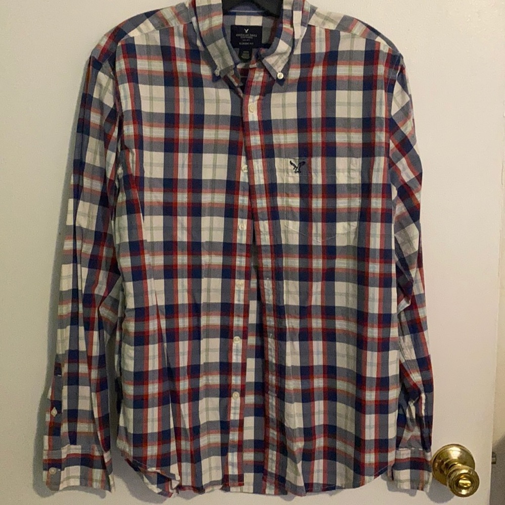 AE button up